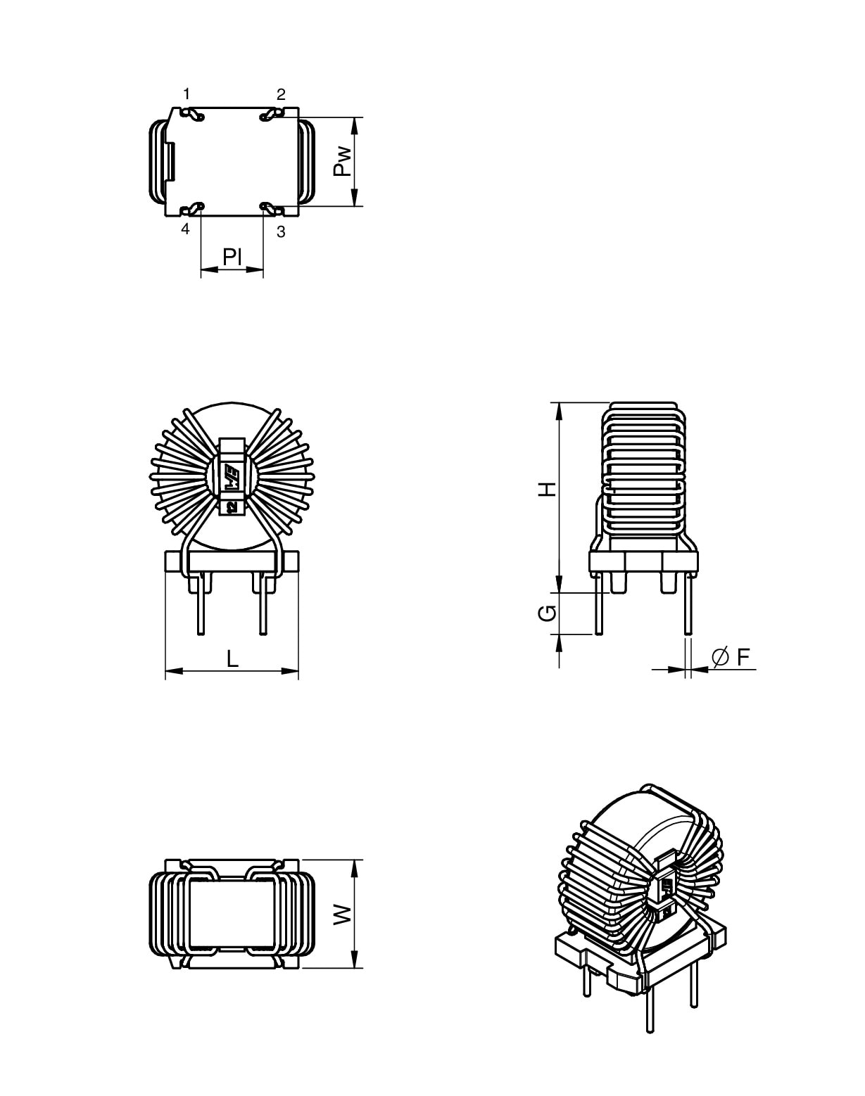 WE CMBNC Common Mode Power Line Choke Nanocrystalline Passive we-cmbnc-common-mode-power-line-choke-nanocrystalline-passive